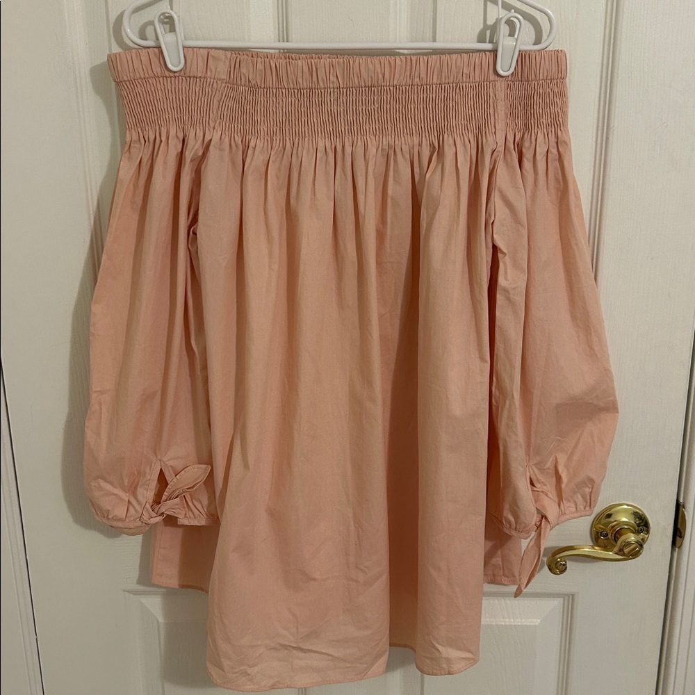 Tuckernuck Pomander Place Inslee Off the Shoulder Cotton Top Size Large - Picture 8 of 11